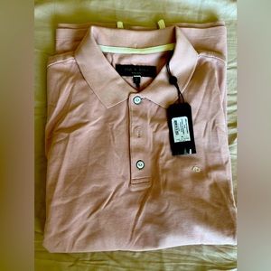 NWT Rag & Bone pink polo size Medium